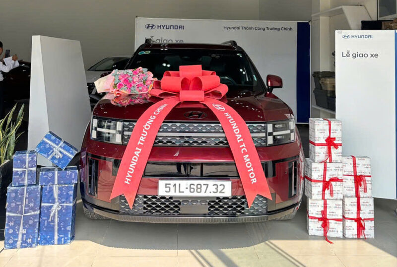 SANTAFE 2.5 TURBO ĐỎ VỀ KHÁCH VIP